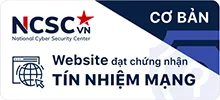 Website đạt chứng nhận tiến nhiệm mạng