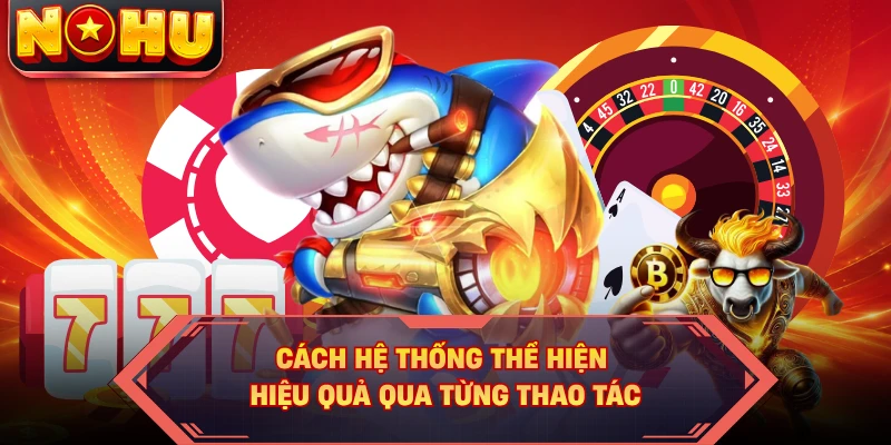 Cách hệ thống thể hiện hiệu quả qua từng thao tác