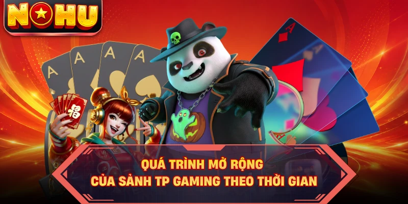Quá trình mở rộng của sảnh TP Gaming theo thời gian